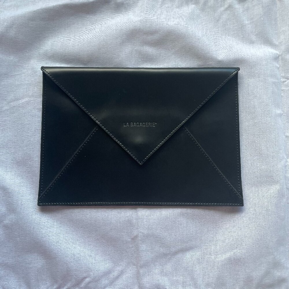 La Bagagerie Jean Marlaix Paris - Leather Envelope Clutch  $60